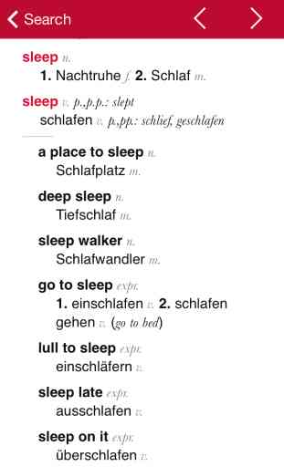 German-English Dictionary from Accio 2