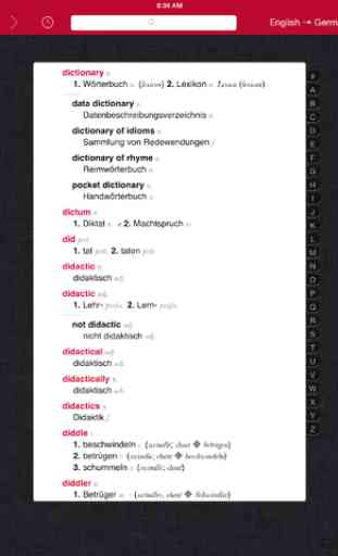 German-English Dictionary from Accio 4