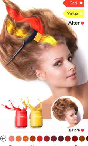 Hair Styles Salon 2- Face Haircuts Dye Visage Cam 4