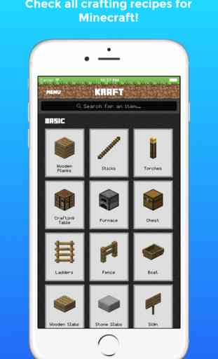 Kraft - Crafting Guide and Recipes for Minecraft 1