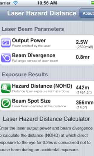 Laser Hazard Distance 2