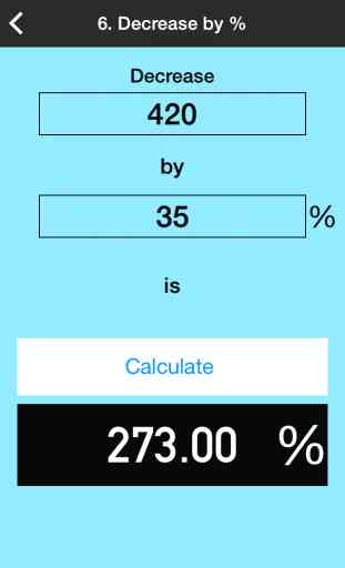 Percentages: easy percentage calculator 4