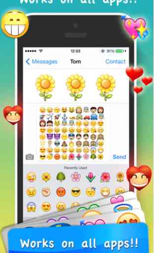 Emoji Emoticons & Animated 3D Smileys PRO - SMS,MMS Faces Stickers for WhatsApp 2