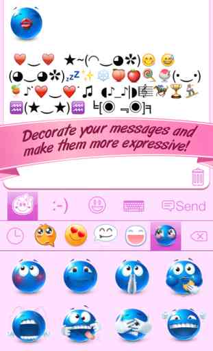 Emoticons Collection Emoji & Smiley Faces with Cute Stickers for Text Messages Chatting and Email 4