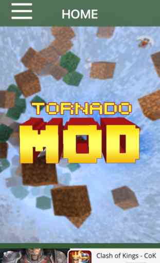 TORNADO MOD - Tornado Mod For Minecraft Game PC Pocket Guide Edition 1