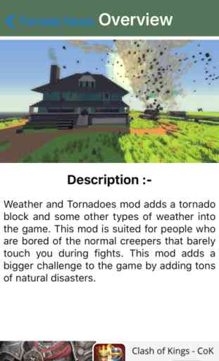 TORNADO MOD - Tornado Mod For Minecraft Game PC Pocket Guide Edition 3