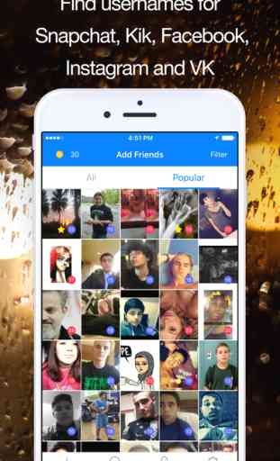 Add Friends - Find Username for Snapchat, Kik & VK 1