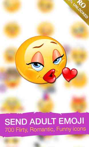 Adult Emoji Icons PRO - Romantic Texting & Flirty Emoticons Message Symbols 1