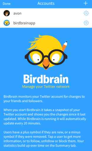 Birdbrain ~ statistics for Twitter 1