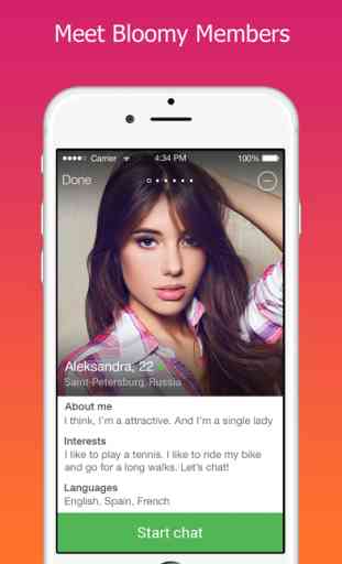 Bloomy: A dating app for single men to meet women 3