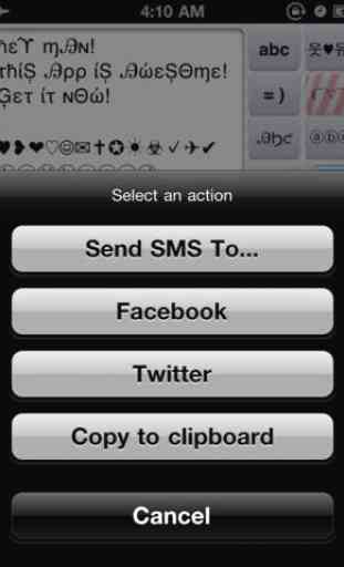 Keyboard Pro+ ( Creative SMS/FACEBOOK/TWITTER Text Art for iPhone Texting ) 3