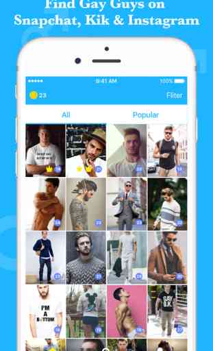 Gay Dating Hookup Chat App for Kik & Snapchat 1