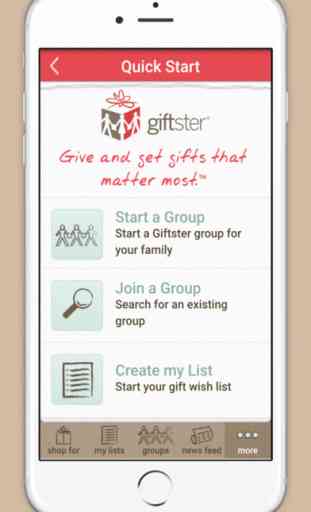 Giftster - wish list registry Christmas & birthday 1