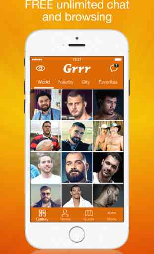 Grrr:Gay Chat & Dating App for Men, Bears and Bi 1