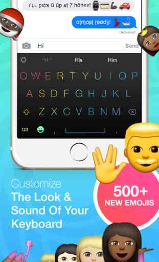 Keyboard Themes with custom fonts and emojis 1