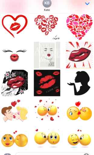 Kissing Emoticons 
