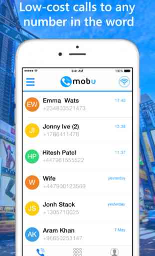 Mobu - Cheap International Calling Abroad App 1