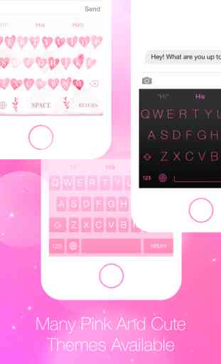 PinkKey: colorful pink predictive keyboard with autocorrect, autocomplete and prediction 2