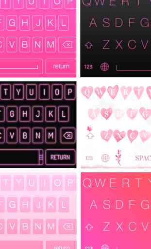 PinkKey: colorful pink predictive keyboard with autocorrect, autocomplete and prediction 3