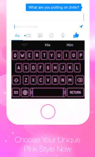 PinkKey: colorful pink predictive keyboard with autocorrect, autocomplete and prediction 4