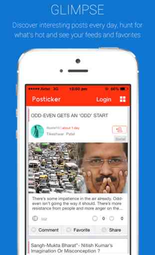 Posticker-Opinion Polling App 2