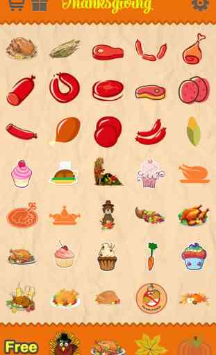 Thanksgiving Day Emoji - Holiday Emoticon Stickers for Messages & Greetings 4