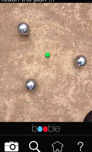Booble - Measuring distance between the boules and the jack (petanque game) 3