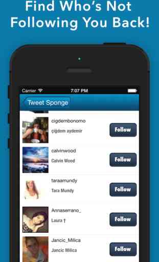 Tweet Sponge - Who Unfollowed and Unfollow me on Twitter for my Followers and UnFollowers Stats 2