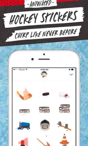 Hockey Stickers - Funny Hockey Animations & Chirps 1