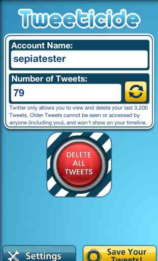 Tweeticide - Delete All of Your Twitter Tweets at Once! 2