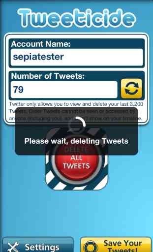 Tweeticide - Delete All of Your Twitter Tweets at Once! 3