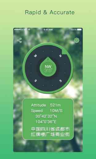 Real time altitude measuring instrument - display real-time speed, altitude, latitude, longitude, direction, the current location 3