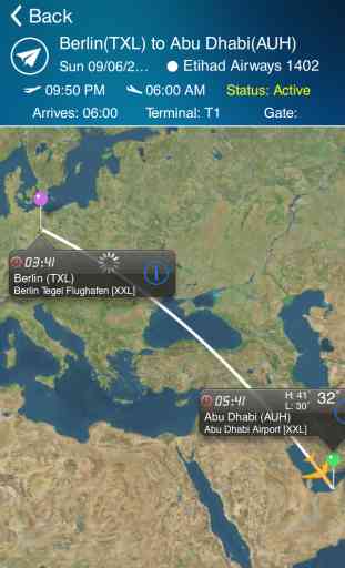 Abu Dhabi Airport Pro (AUH) Flight Tracker radar 1