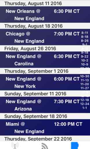 New England Football - Radio, Scores & Schedule 4