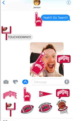 Ohio State Buckeyes Stickers for iMessage 1
