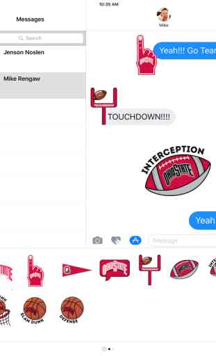 Ohio State Buckeyes Stickers for iMessage 3