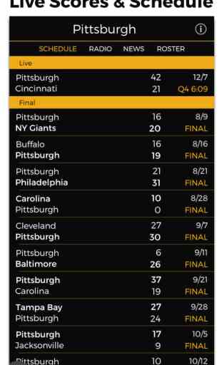 Pittsburgh Football Radio & Live Scores 3