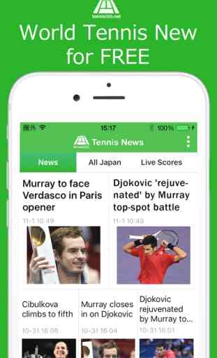 World Tennis News for Free / Live Scoreboards 1