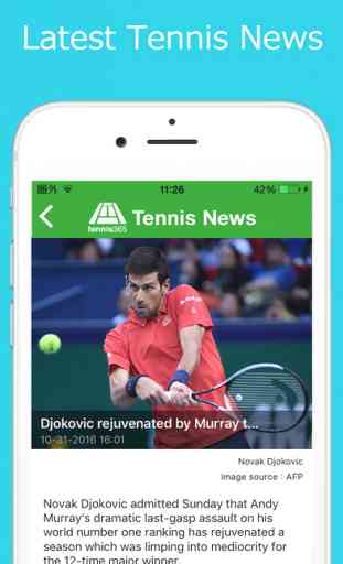 World Tennis News for Free / Live Scoreboards 2