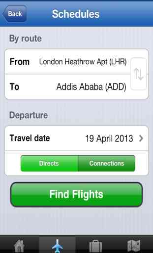 Ethiopian Flights Timetable 2