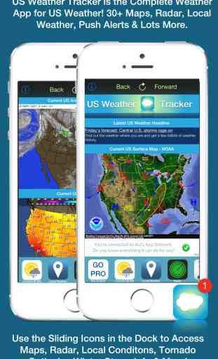US Weather Tracker Free - Weather Maps, Radar, Severe & Tornado Outlook & NOAA Forecast 1