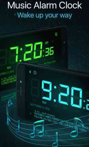 Alarm Clock HD Free - Digital Alarm Clock Display 1