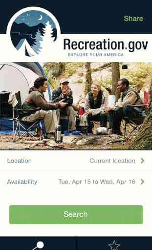 Recreation.gov Camping - Find available campsites 1