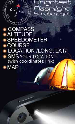 Survival GPS(Flashlight ,Compass, Speedometer, Altimeter, Course and Map) 2