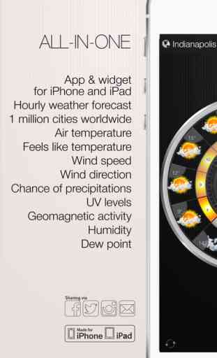Weather & clock free widget 3