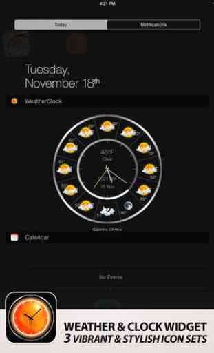 Weather & clock free widget 4