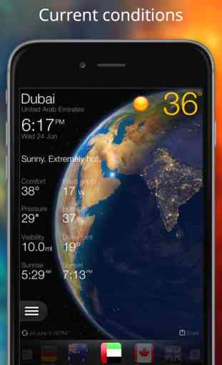 Weather Now for iPhone Forecast Temperature Widget 2