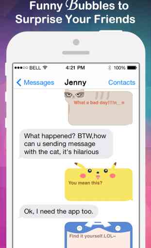 Fancy Message-Pimp Text with Emoji Keyboard, New Color Bubble and Textart FREE 1