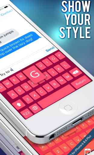 Keys on Fleek for iPhone - Customize your keyboard with colorful themes 2