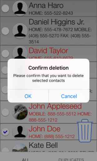 Delete Multiple Contacts 2